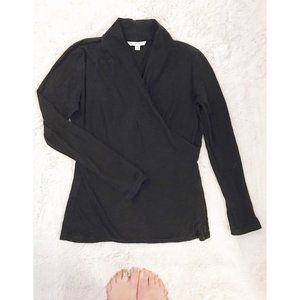 Used Great Condition | CAbi Faux Wrap Top | Black | Size Medium